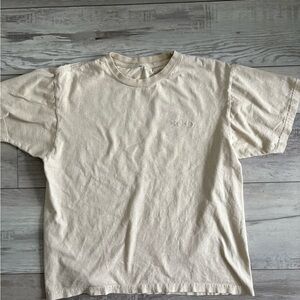 Columbia Tan Short Sleeve Tee Relaxed Fit Crew Neck